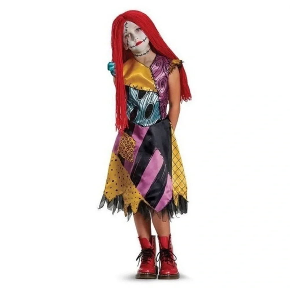 NWT. DISNEY Nightmare Before Christmas Kids Sally Costume